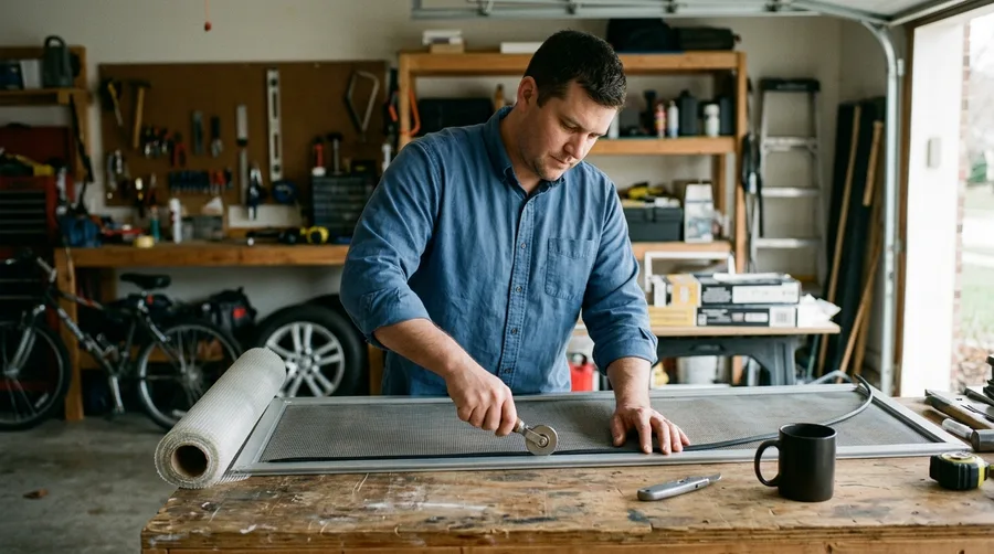 Window Screen Repair and Re-Splining