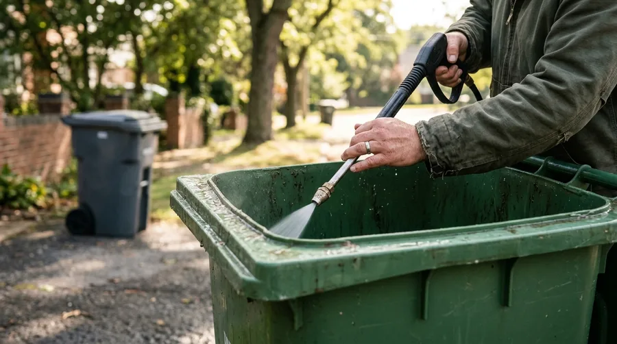 Curbside Trash Bin Sanitizing